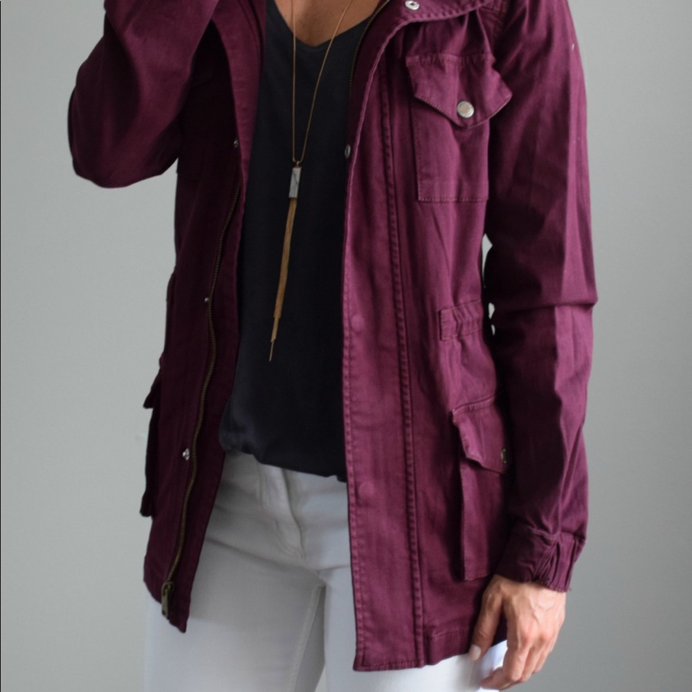 Burgundy Barn Jacket